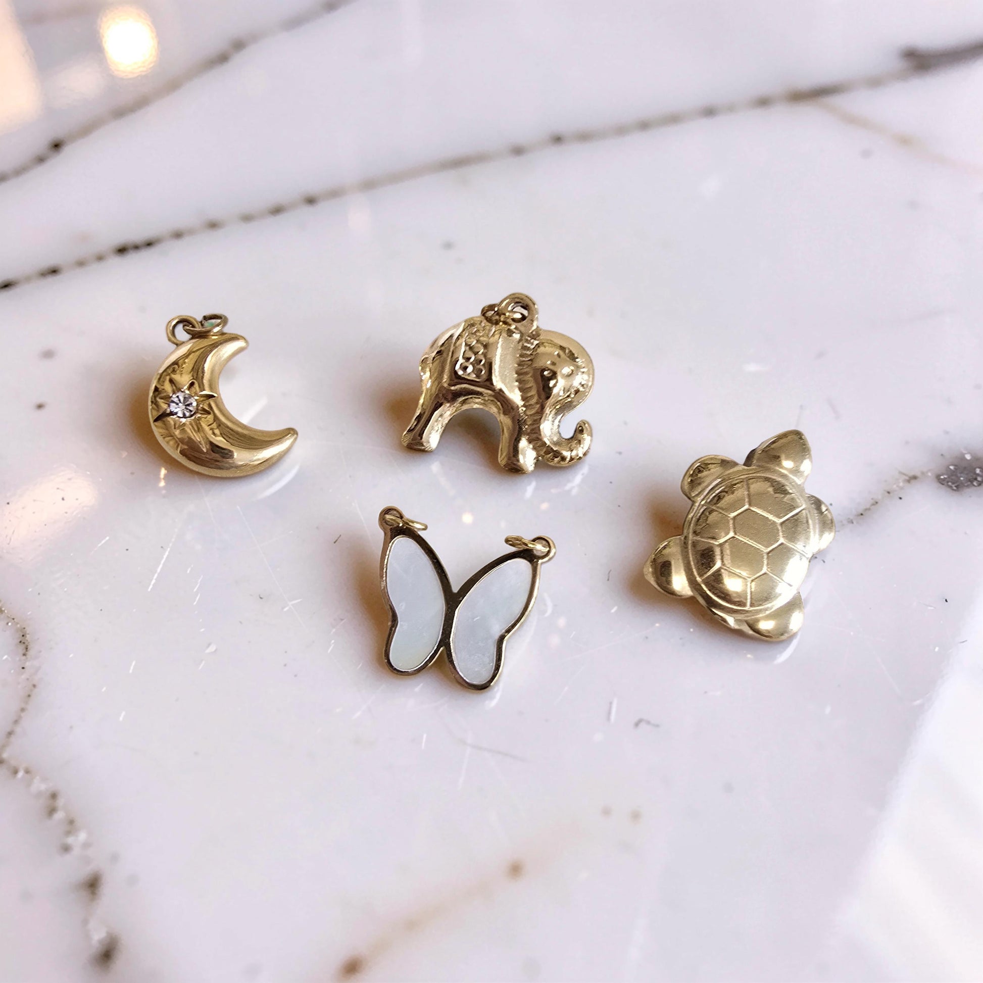 Pendentif Charm Doré — Pour Bracelet Lithothérapie | Or et Âme Bijoux