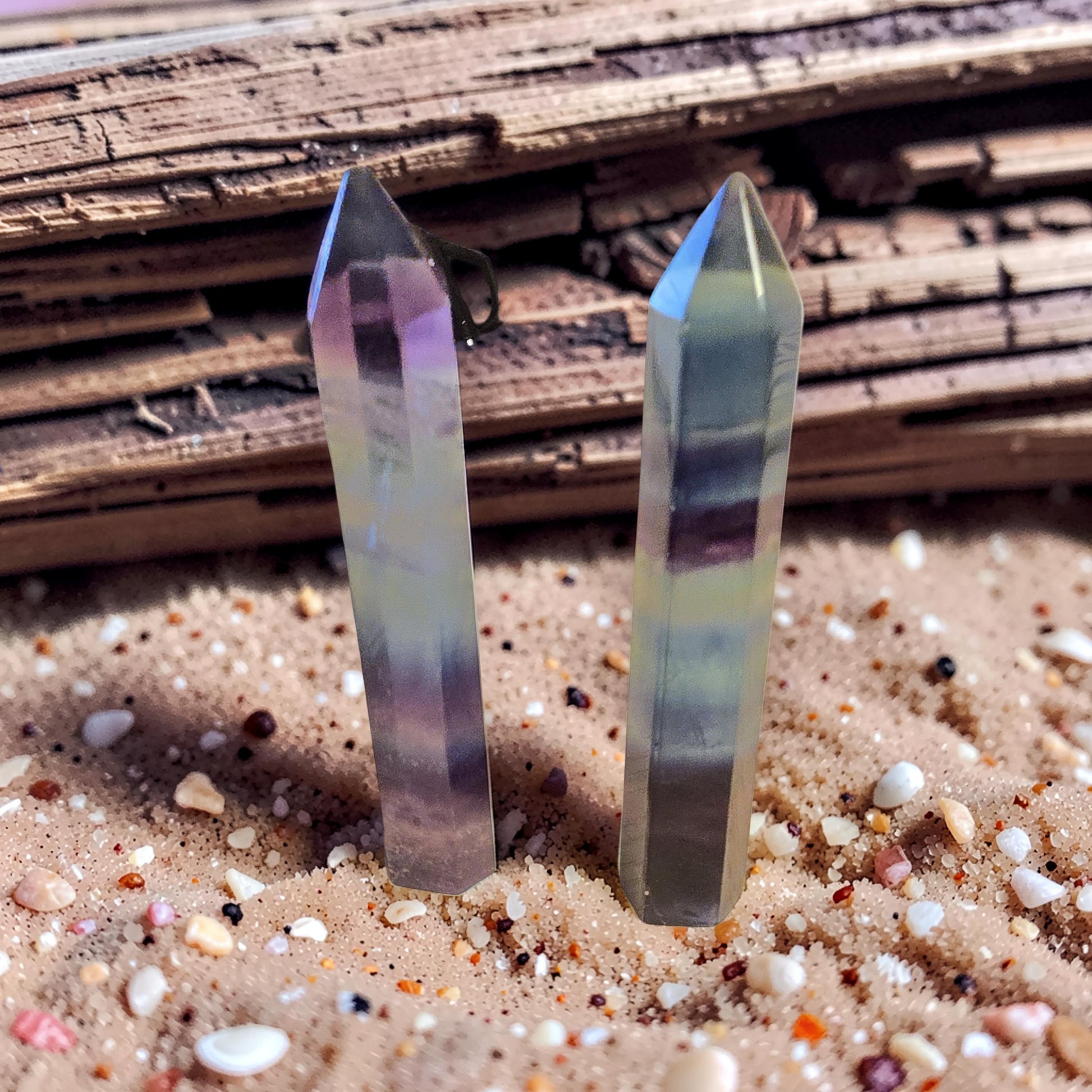 Pointe de Fluorite Multicolore – 7 cm | Pierre Naturelle