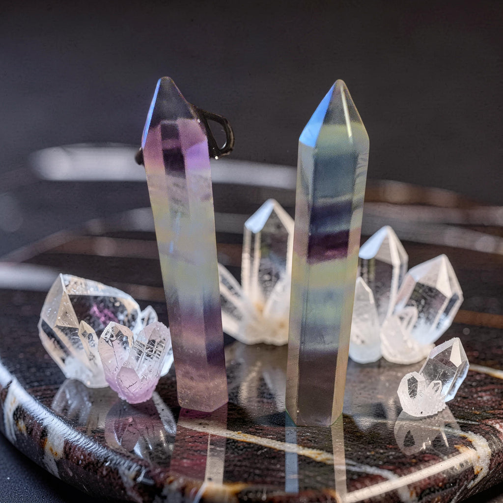 Pointe de Fluorite Multicolore – 7 cm | Pierre Naturelle