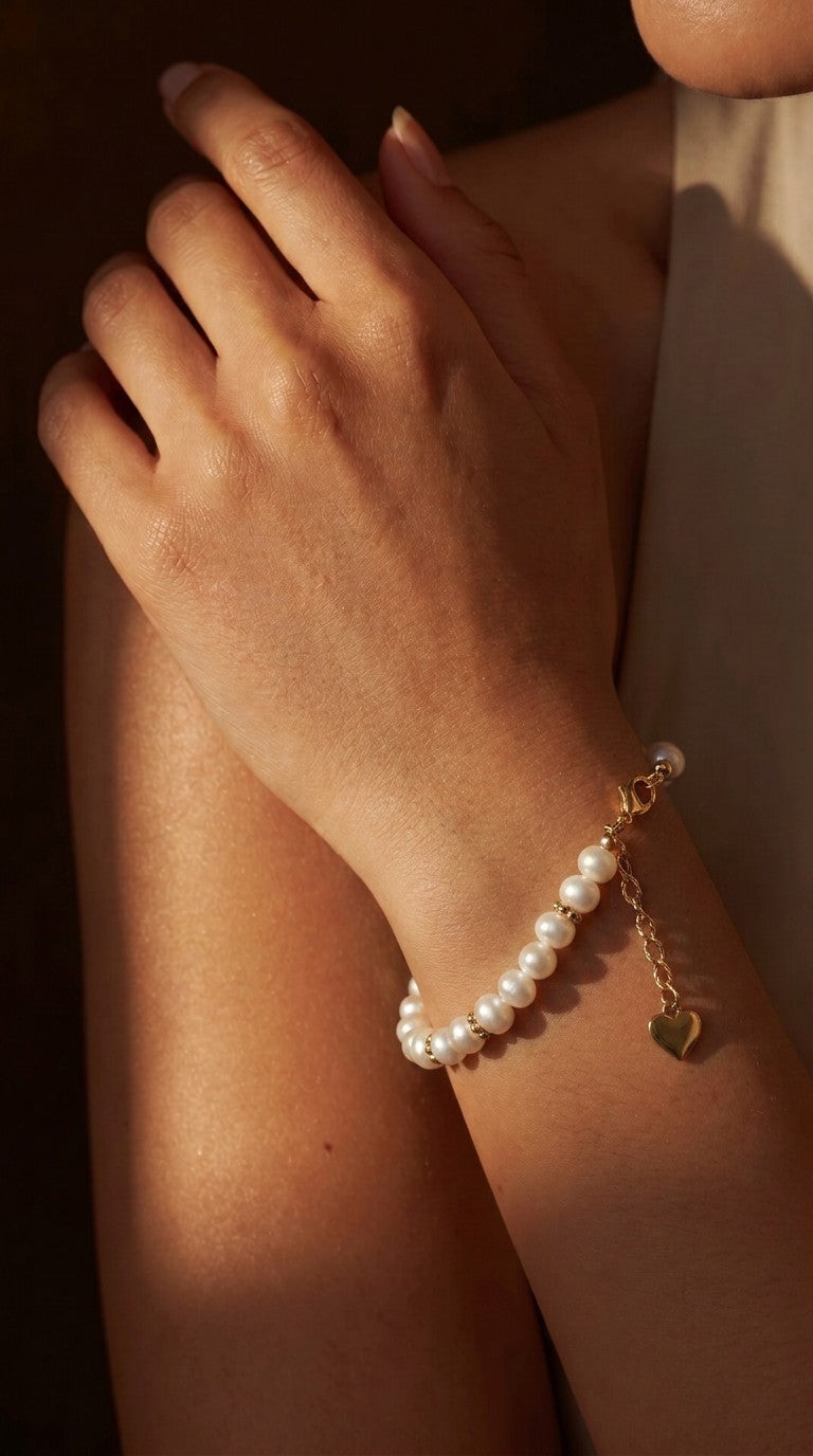 Bracelet Perles d'Eau Douce Naturelles – Douceur & Lumière