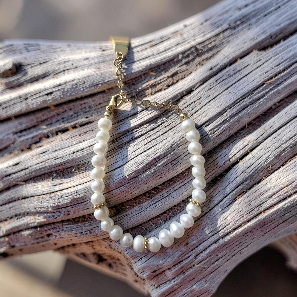 Bracelet Perles d'Eau Douce Naturelles – Douceur & Lumière