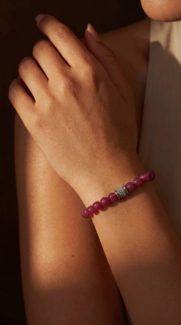 Bracelet Rubis – Flamme de Vie & Passion