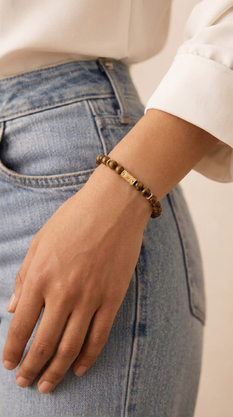 Bracelet Œil de Tigre – Pierre de la Confiance & de la Protection