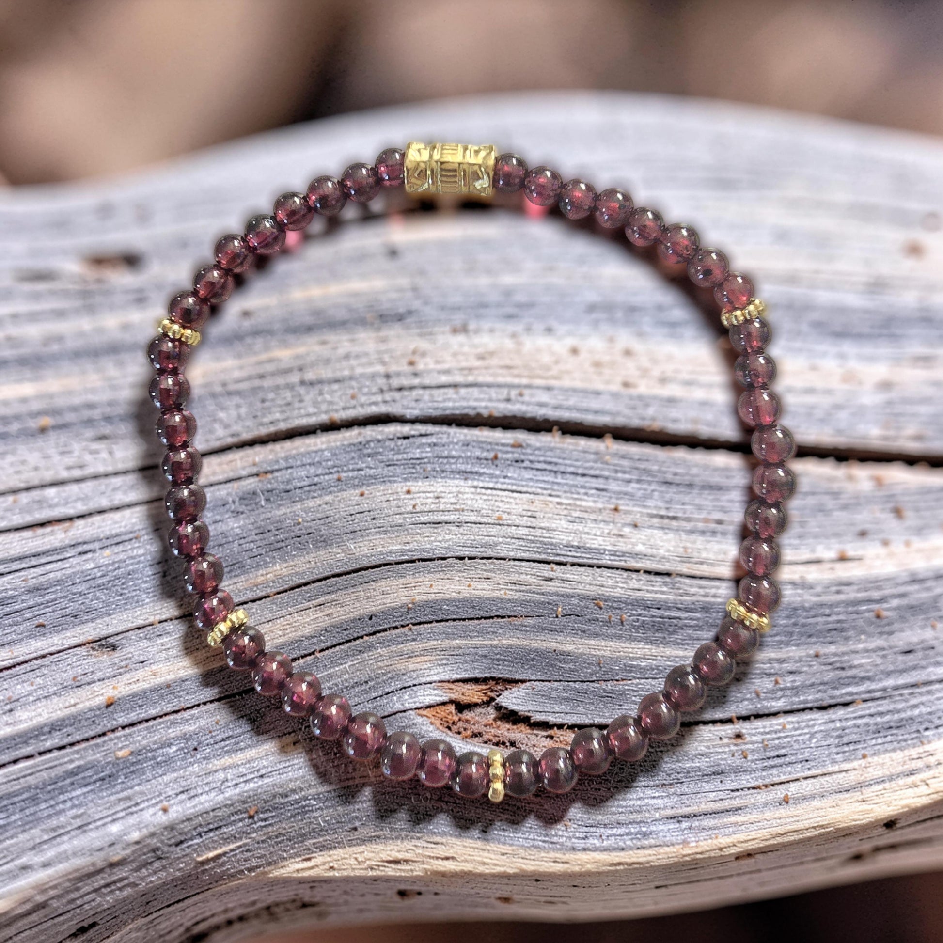 Bracelet Grenat – Braise de l’Âme & Feu Intérieur