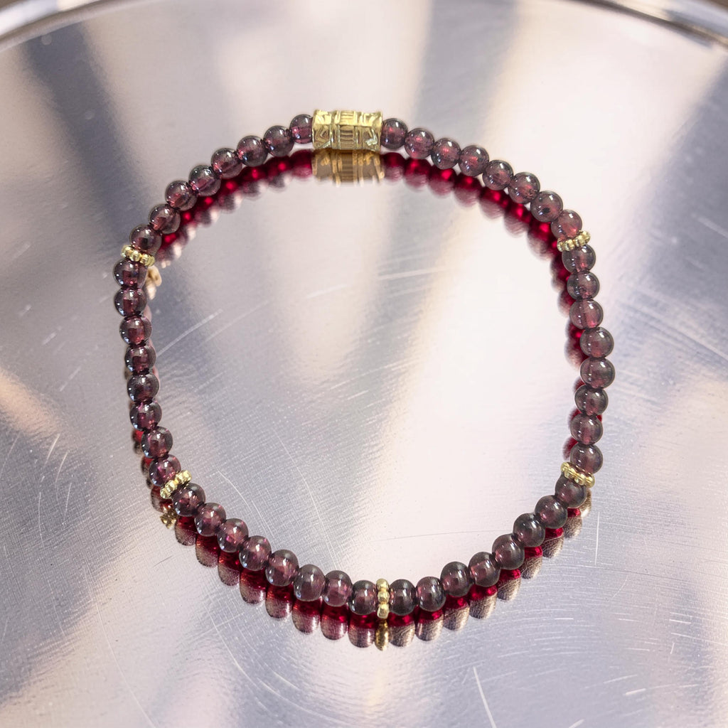 Bracelet Grenat – Braise de l’Âme & Feu Intérieur