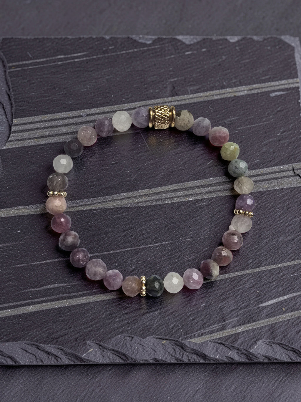 Bracelet Arc-en-Ciel – Tourmaline Colorée | Équilibre & Joie de Vivre