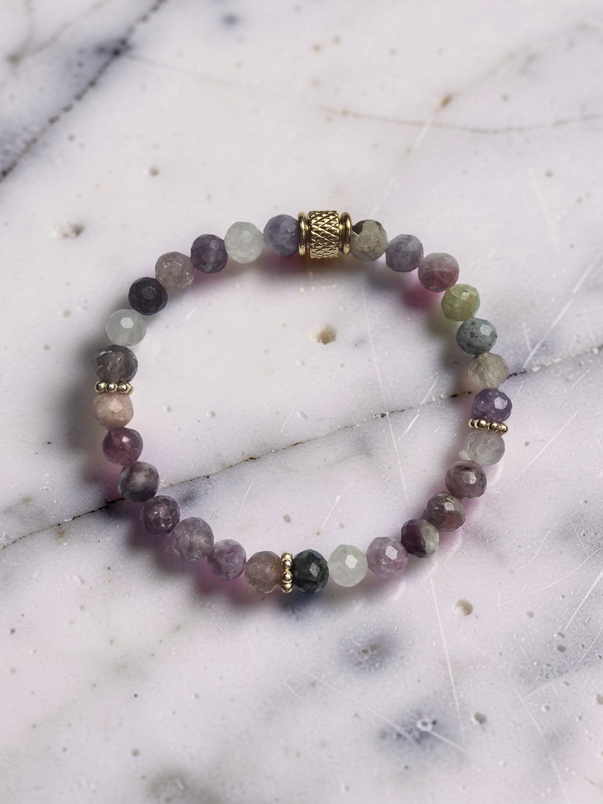Bracelet Arc-en-Ciel – Tourmaline Colorée | Équilibre & Joie de Vivre