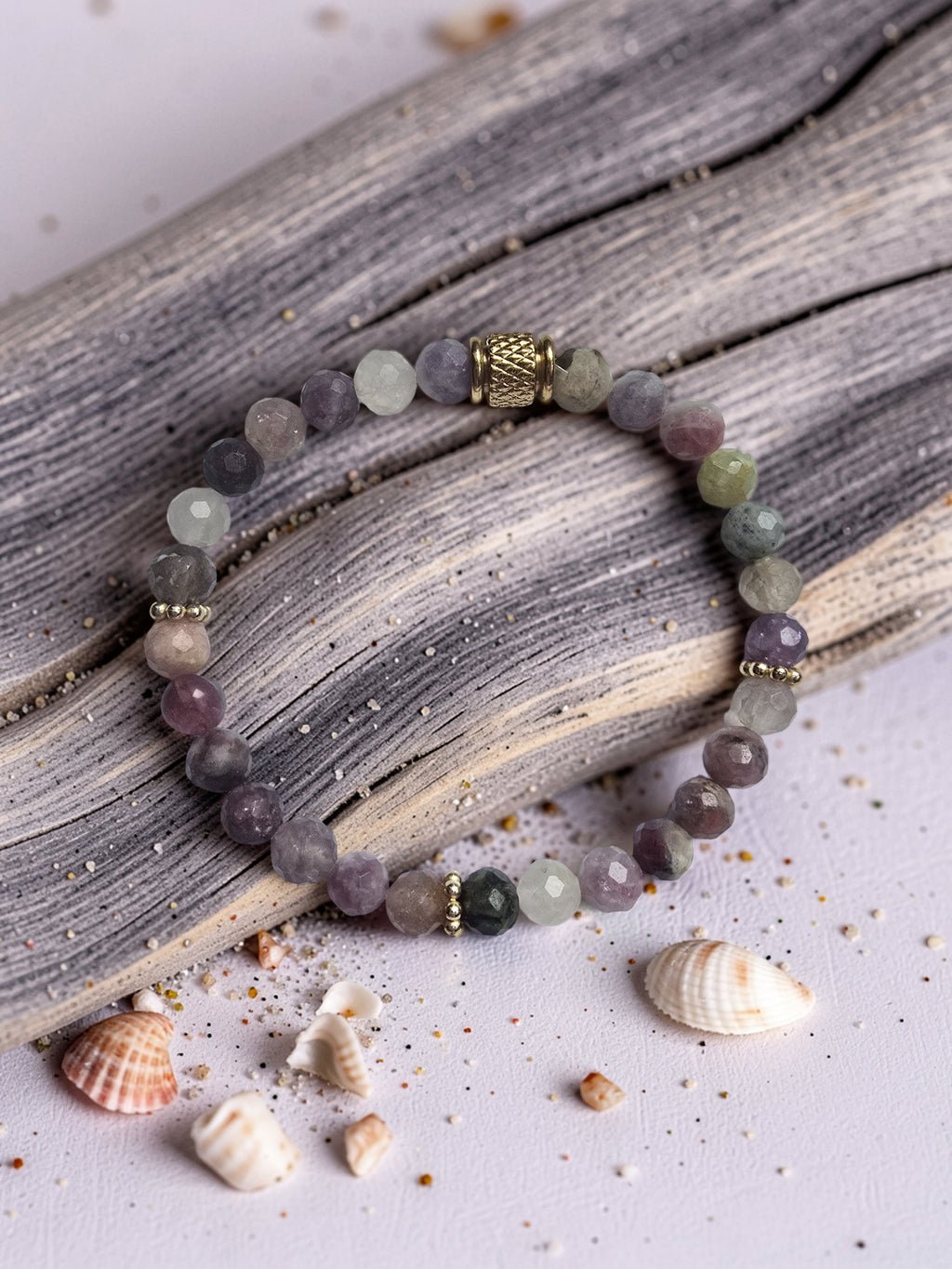 Bracelet Arc-en-Ciel – Tourmaline Colorée | Équilibre & Joie de Vivre