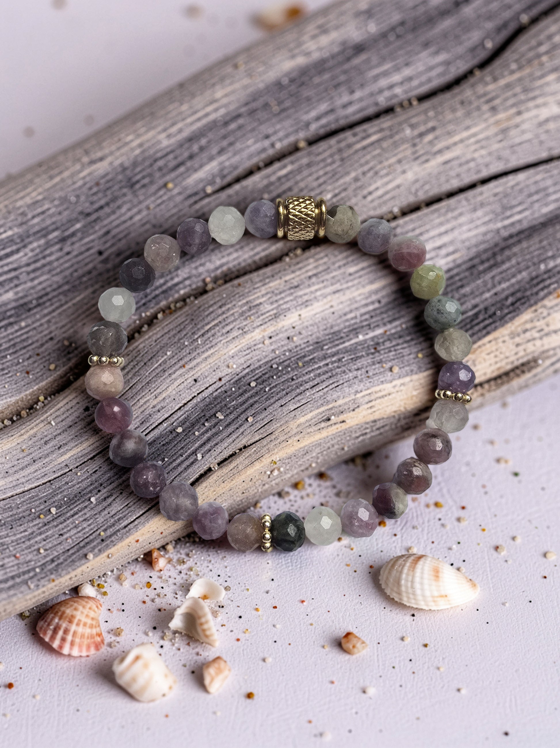 Bracelet Arc-en-Ciel – Tourmaline Colorée | Équilibre & Joie de Vivre