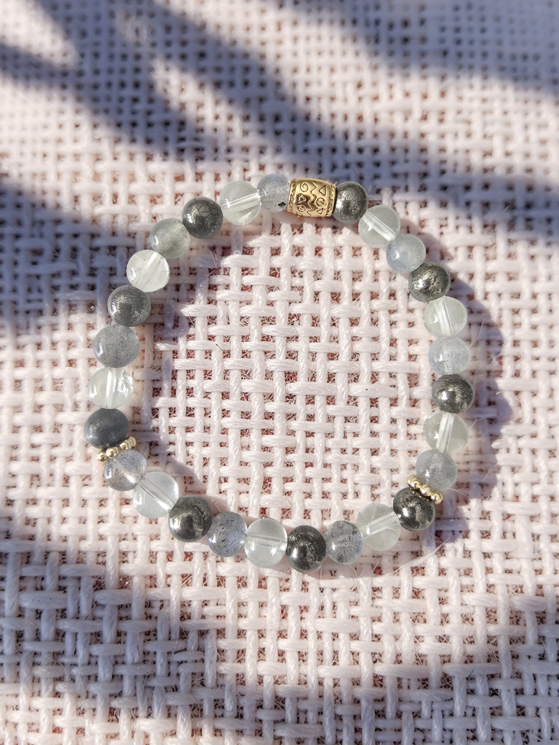 Bracelet Alchimiste – Citrine, Labradorite & Pyrite