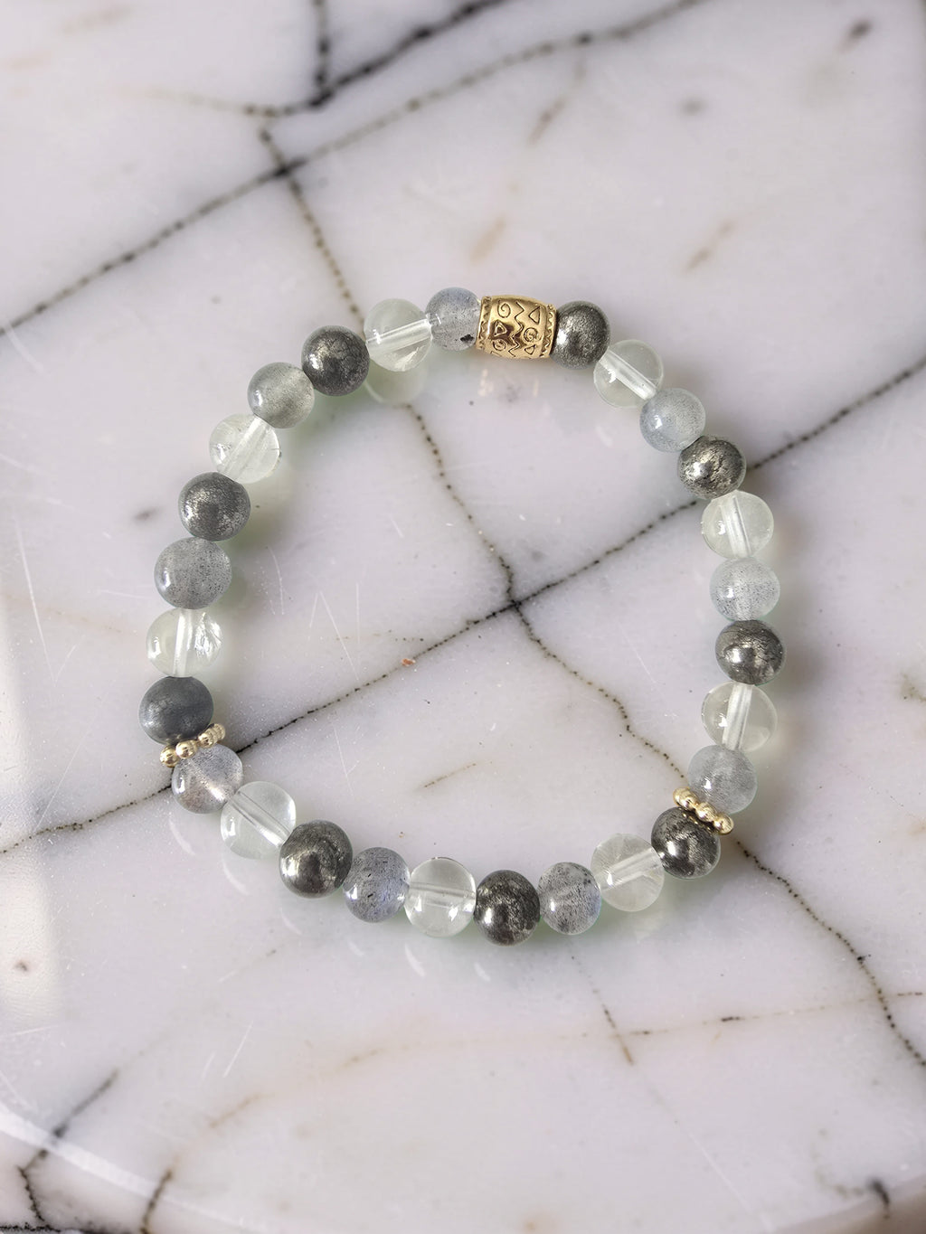 Bracelet Alchimiste – Citrine, Labradorite & Pyrite