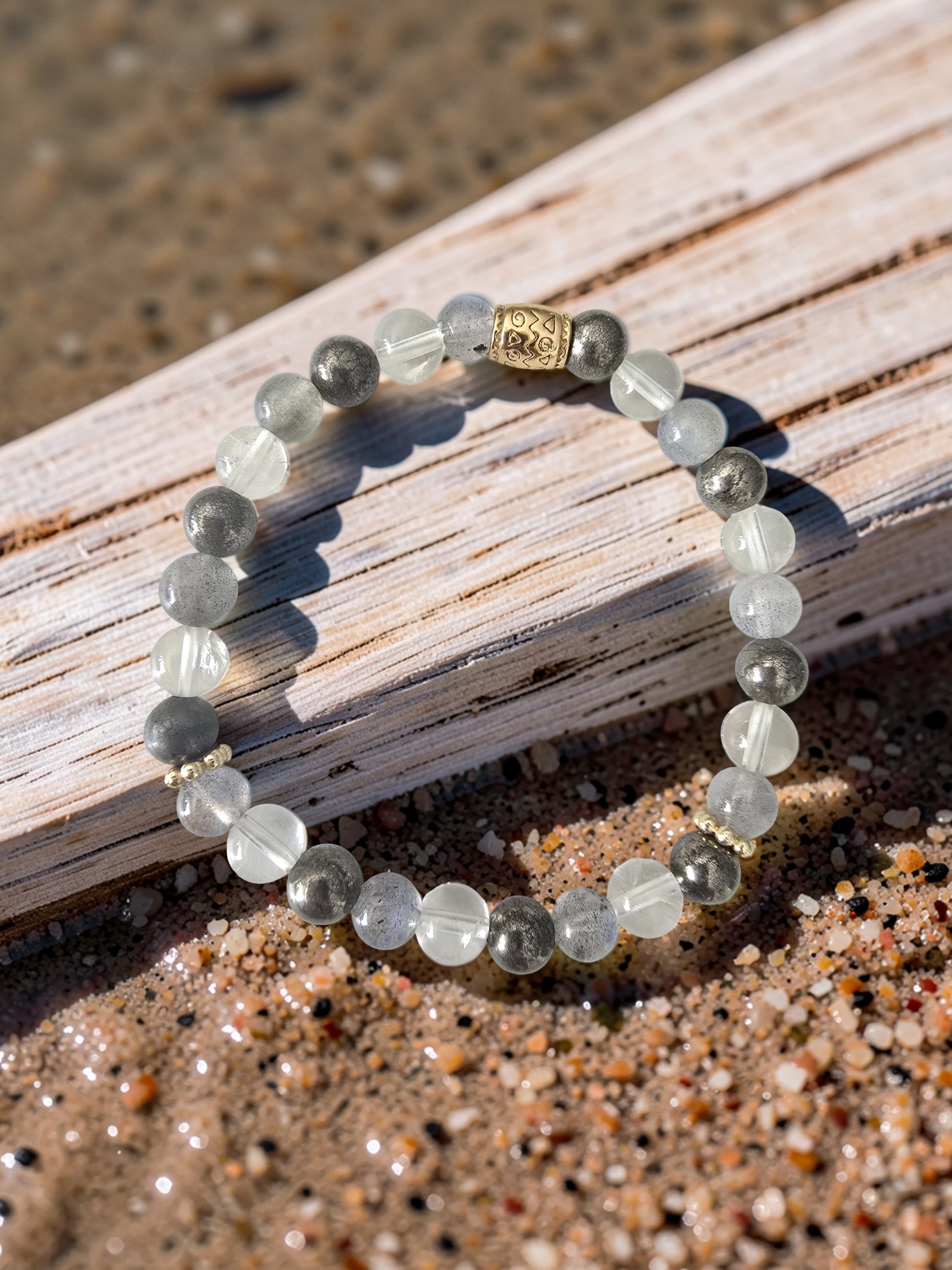 Bracelet Alchimiste – Citrine, Labradorite & Pyrite