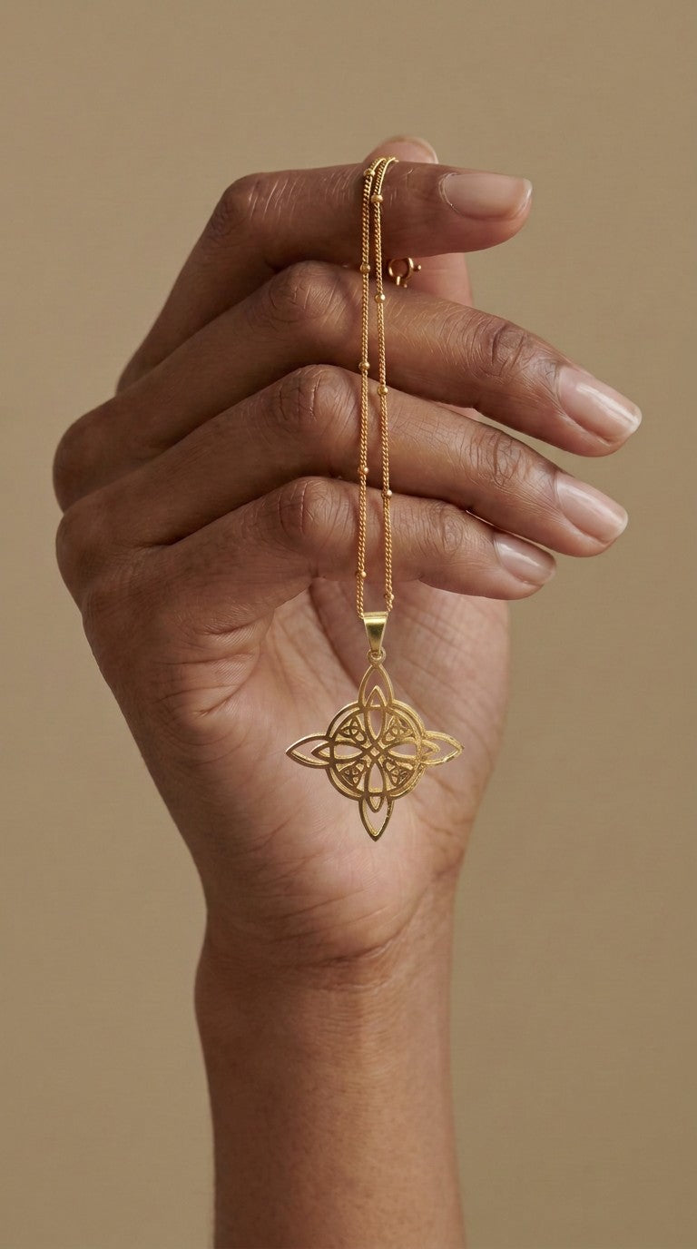 Pendentif Nœud de Sorcière | Nœud Celtique Or 18K
