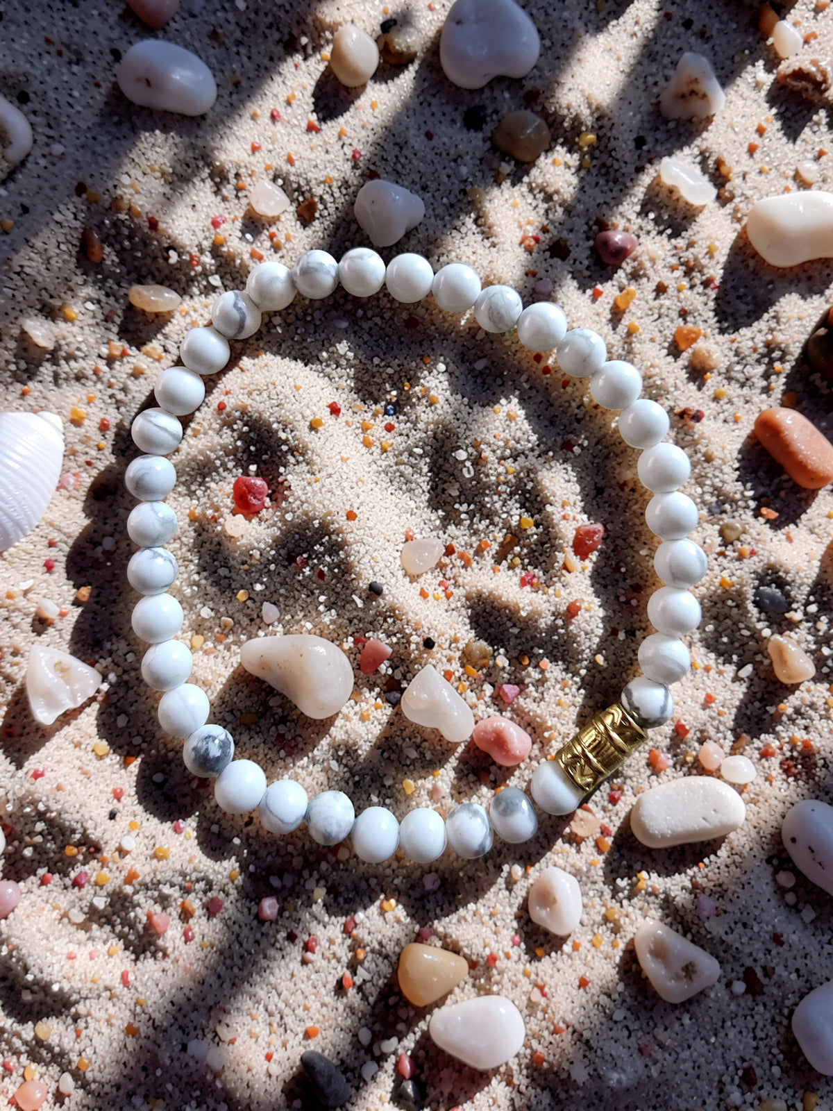 Bracelet Howlite Pure – Apaisement, Sommeil & Sérénité | Or et Âme Bijoux