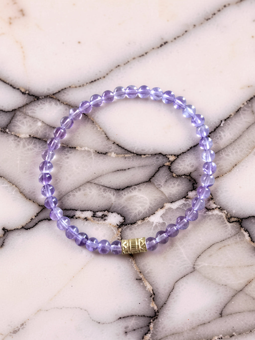 Bracelet Luna – Améthyste Pure | Intuition, Apaisement & Éveil Spirituel | Or et Âme Bijoux