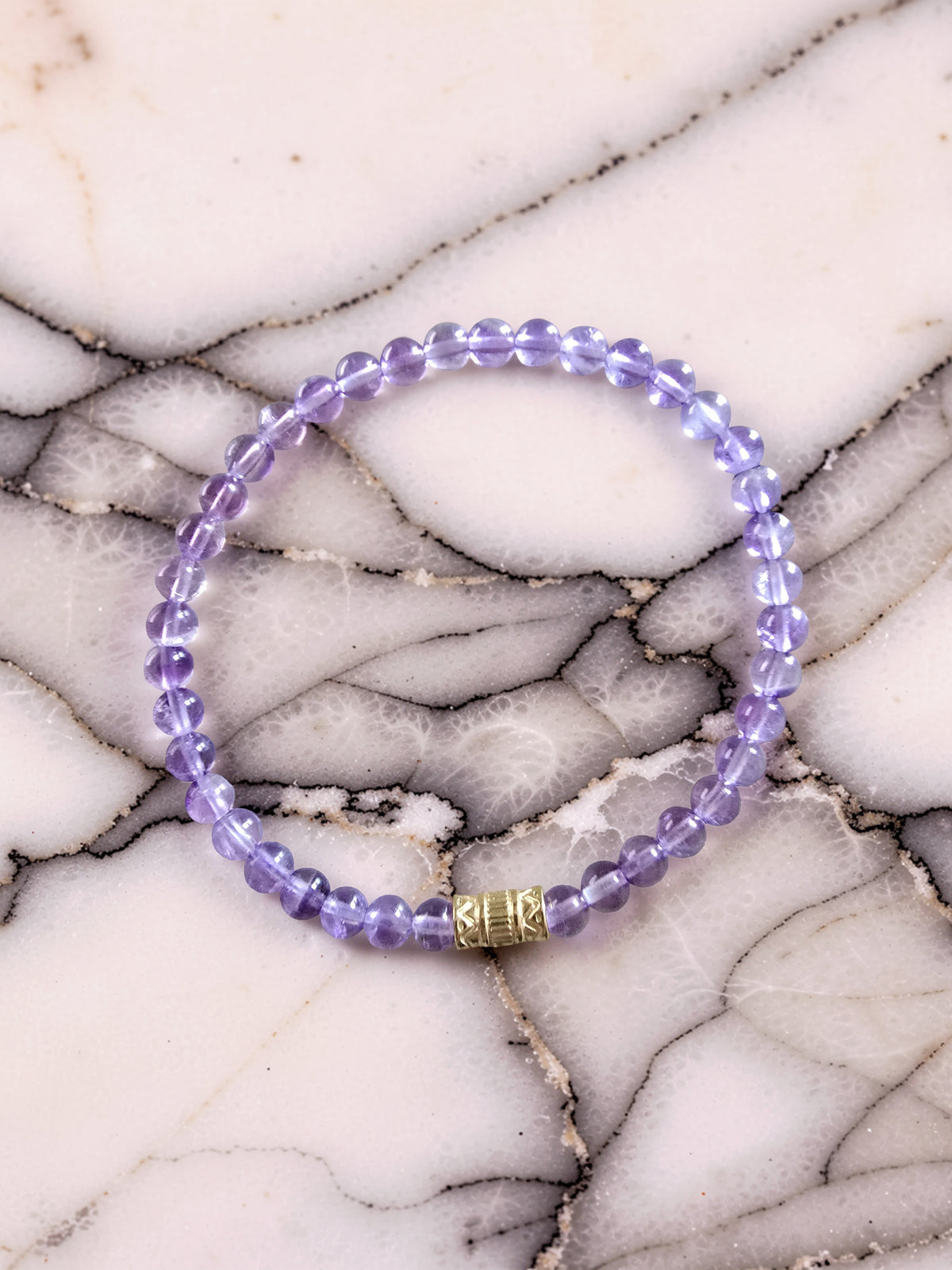 Bracelet Luna – Améthyste Pure | Intuition, Apaisement & Éveil Spirituel | Or et Âme Bijoux