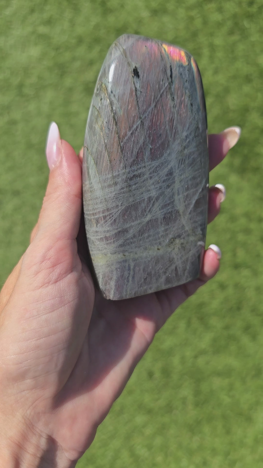 Bloc de Labradorite Brute – Violette ou Bleue | 300–350 g