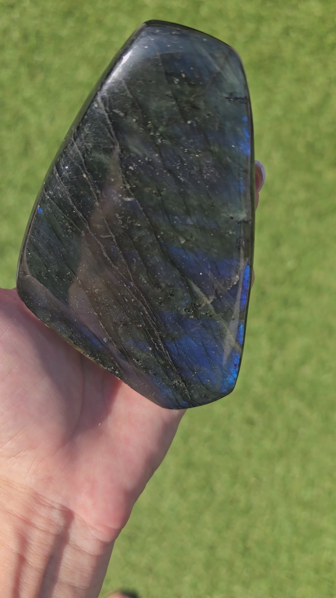 Bloc de Labradorite Brute – Violette ou Bleue | 300–350 g