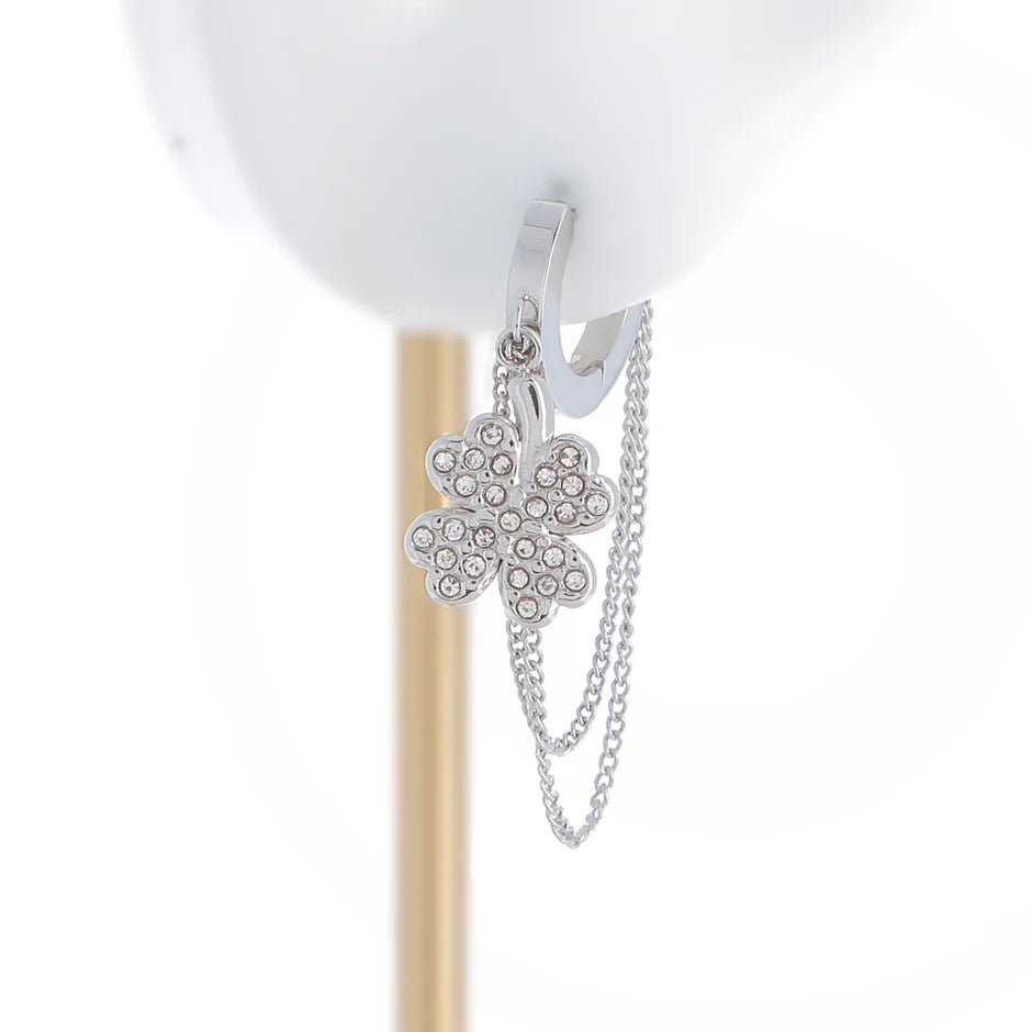 Boucles d'Oreilles ROXI | Zircones & Chaînes Pendantes | Or et Âme Bijoux