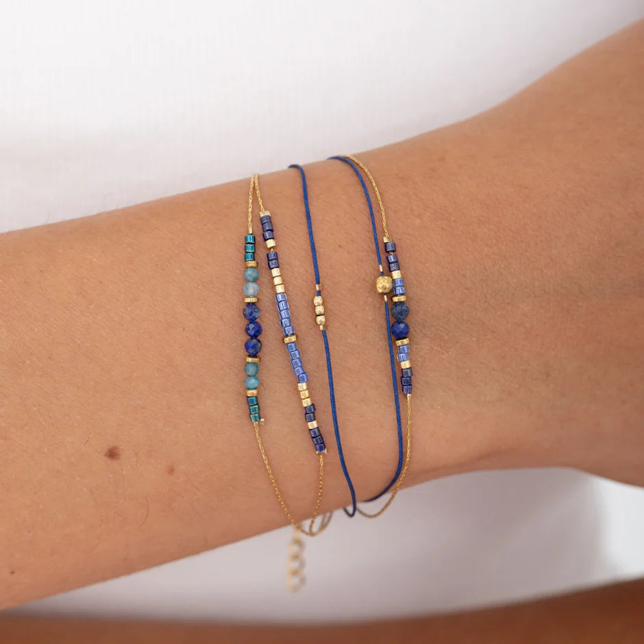 Bracelet Shena – Multirang Pierres Naturelles & Perles Rocailles