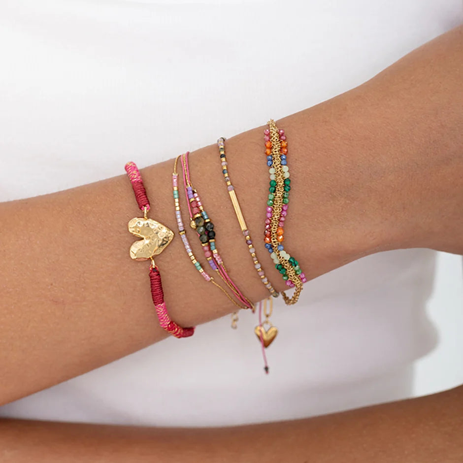 Bracelet Shena – Multirang Pierres Naturelles & Perles Rocailles